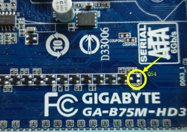 GA-B75M-HD3 REV: 1.0 triggers instant power loss repair