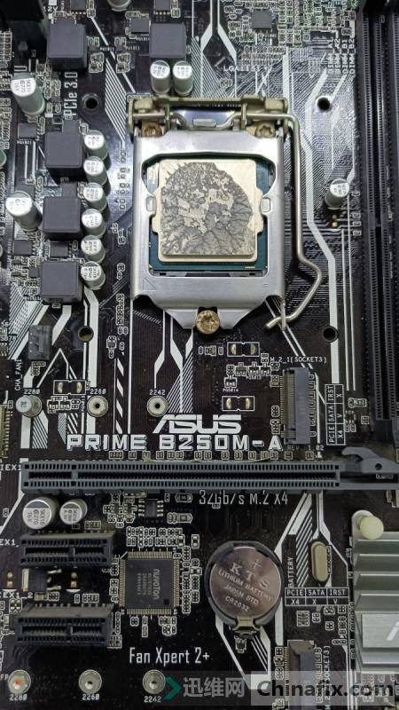 Asustek PRIME B250M-A restarts repair after memory power failure